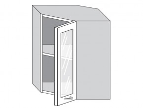 1.60.3у Шкаф настенный (h=720) угловой на 600мм со стекл. дверцей в Соликамске - solikamsk.magazin-mebel74.ru | фото