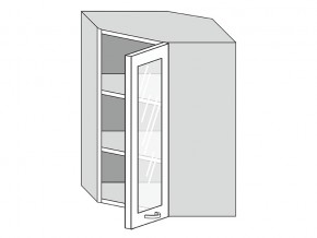 19.60.3у Шкаф настенный (h=913) угловой на 600мм со стекл. дверцей в Соликамске - solikamsk.magazin-mebel74.ru | фото