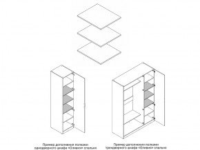 Комплект полок шкафа 1 дверного или 3 дверного в Соликамске - solikamsk.magazin-mebel74.ru | фото