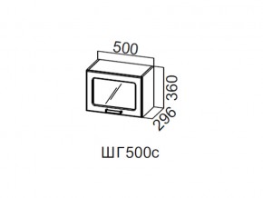 ШГ500с/360 Шкаф навесной 500/360 (горизонт. со стеклом) в Соликамске - solikamsk.magazin-mebel74.ru | фото