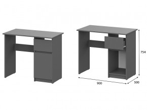 Стол письменный 900 Денвер Графит серый в Соликамске - solikamsk.magazin-mebel74.ru | фото
