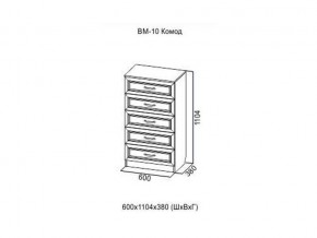 ВМ-10 Комод в Соликамске - solikamsk.magazin-mebel74.ru | фото